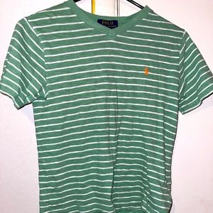 Boys Polo Ralph Lauren V-Neck T-shirt Size 8